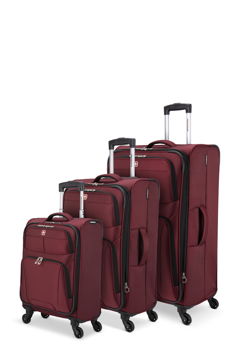 Swissgear Castelle Lite Collection 3 Piece Expandable Upright Luggage ...