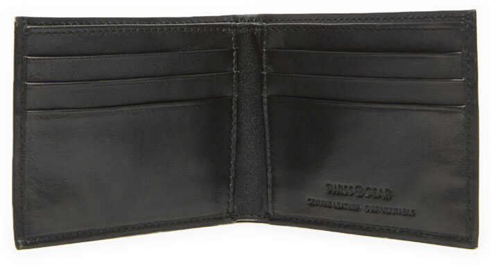 SWISSGEAR SYW63105 - Leather Slim Billfold Wallet - Black